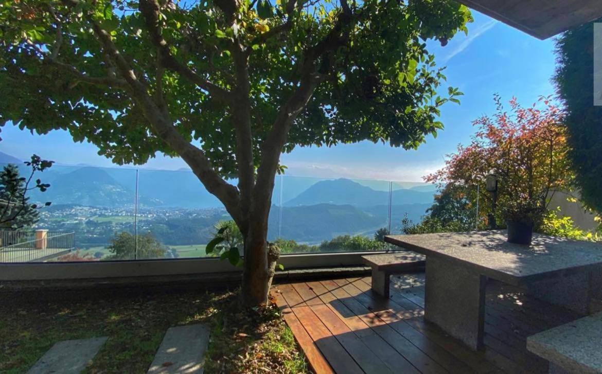 Family Suite With Garden And Amaizing View To Lugano Cademario Ngoại thất bức ảnh